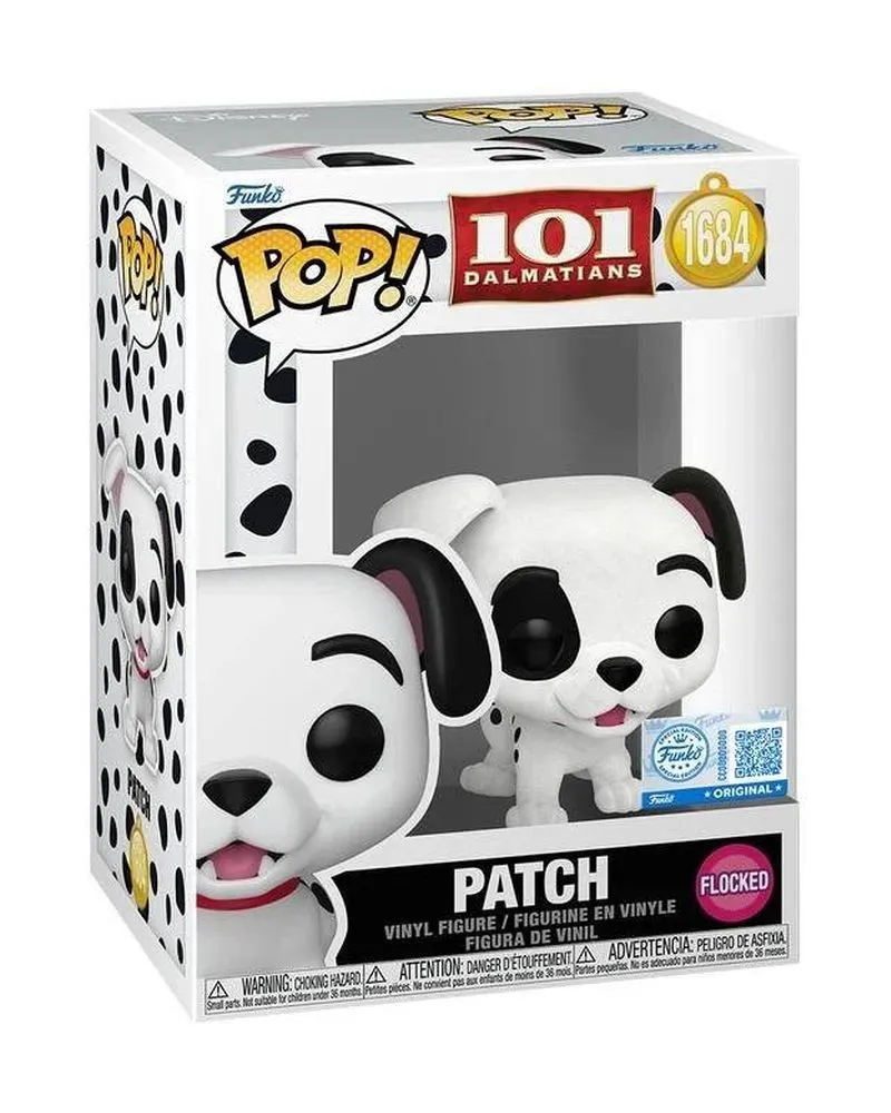 Bobble Figure Disney - 101 Dalmatians POP! - Patch (Flocked) #1684 