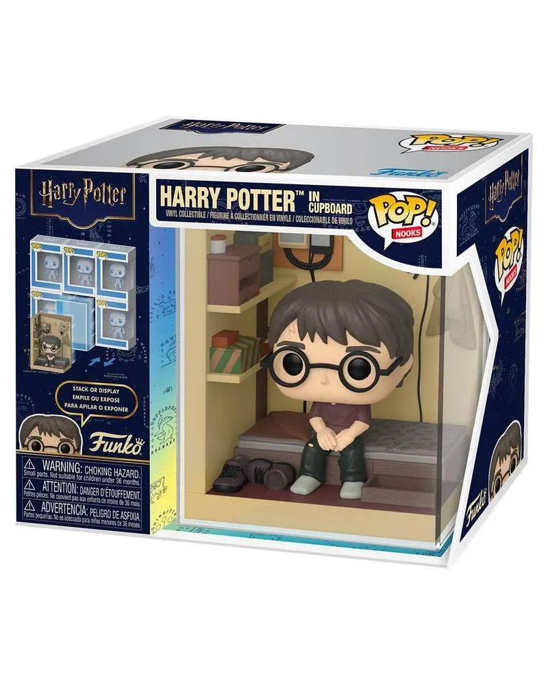 Bobble Figure Harry Potter Nooks POP! - Harry Potter In Cupboard 