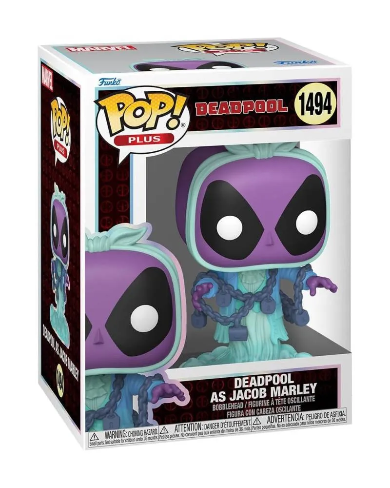 Bobble Figure Marvel - Deadpool POP! - Deadpool As Jacob Marley #1494 