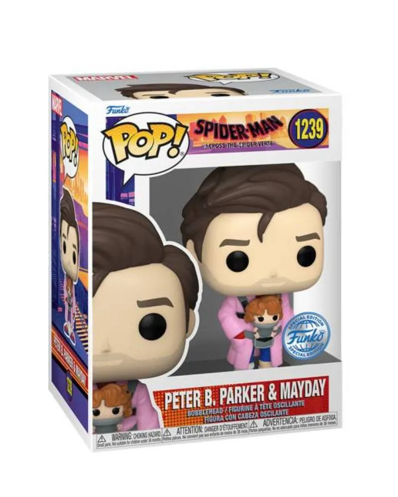 Bobble Figure Marvel - Spider-Man - Across the Spider-Verse POP! Vinyl Figure Peter B. Parker & Mayday 