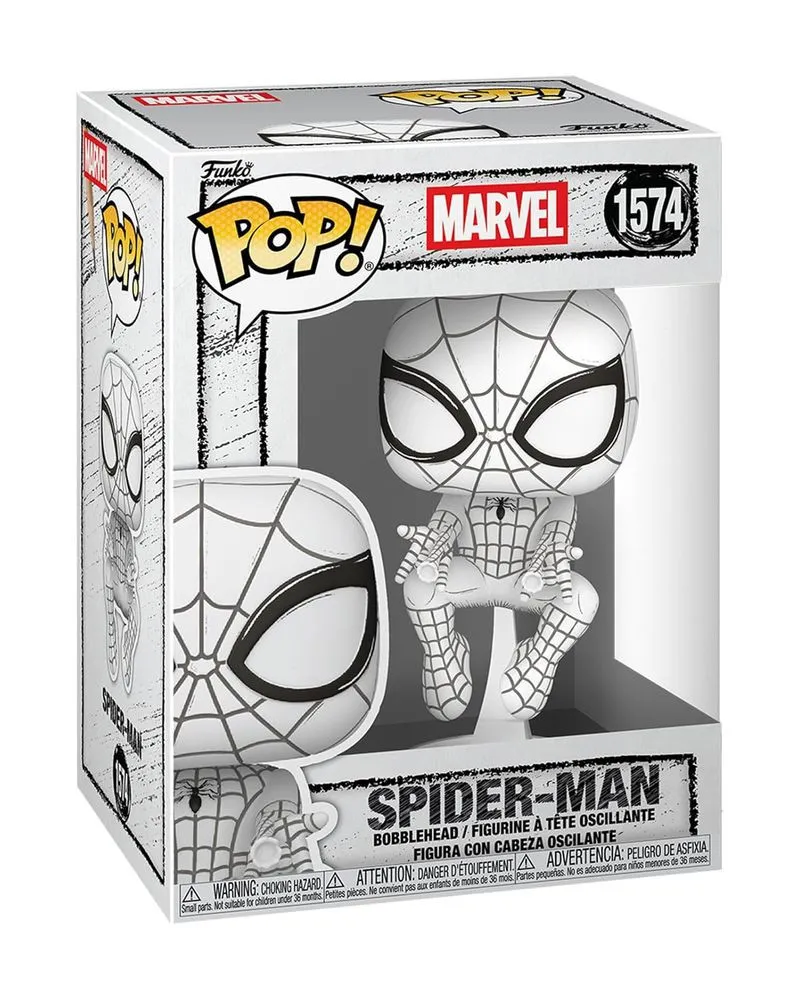 Bobble Figure Marvel - Spider-Man POP! - Spider-Man (Sketched) 