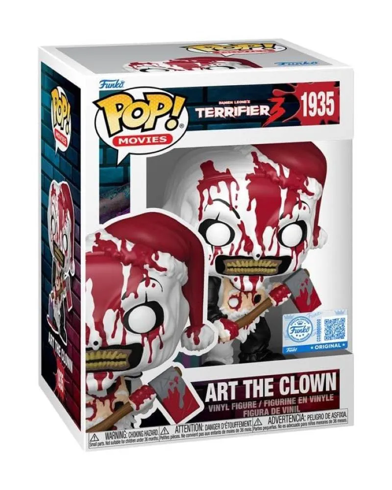 Bobble Figure Movies - Terrifier POP! - Art the Clown (Bloody With Axe)  #1935 