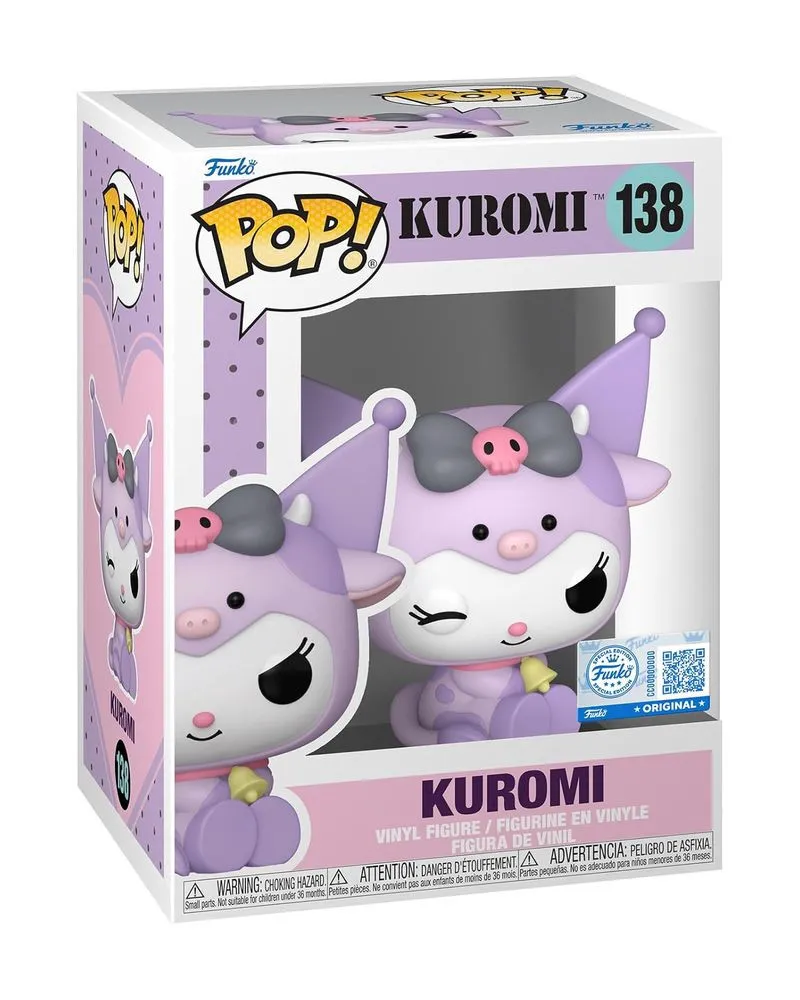 Bobble Figure Sanrio - Kuromi POP! - Kuromi (Cow Cosplay) #138 
