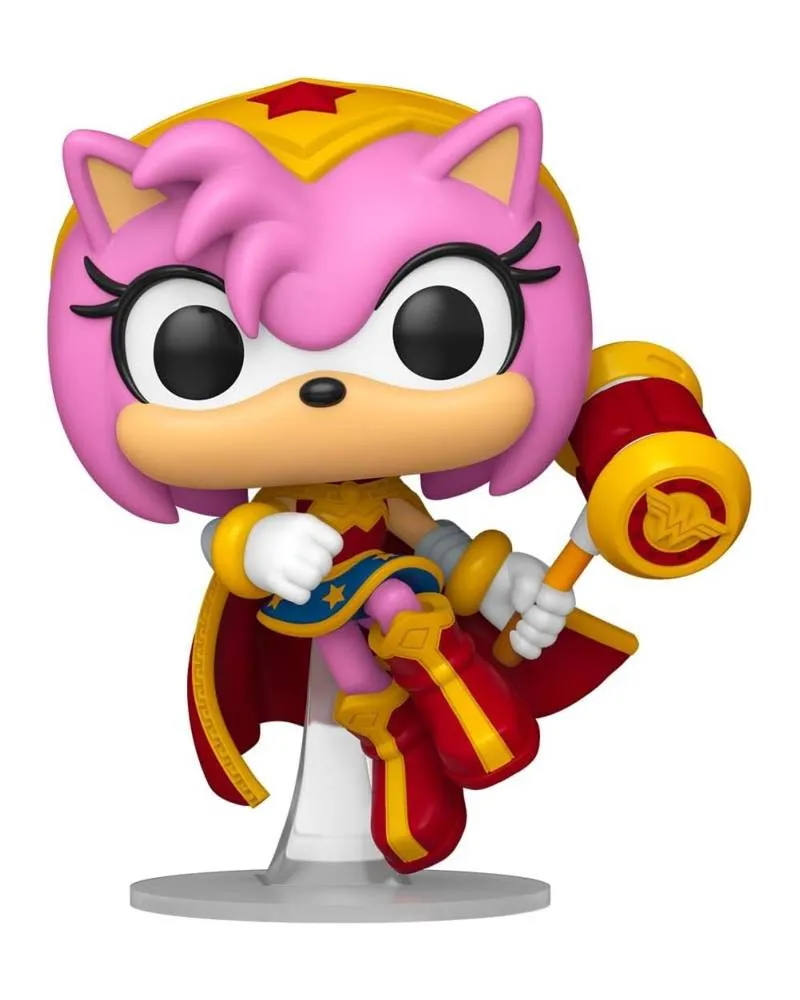 Bobble Figure Heroes POP! DC X Sonic The Hedgehog - Amy As Wonder Woman #595 