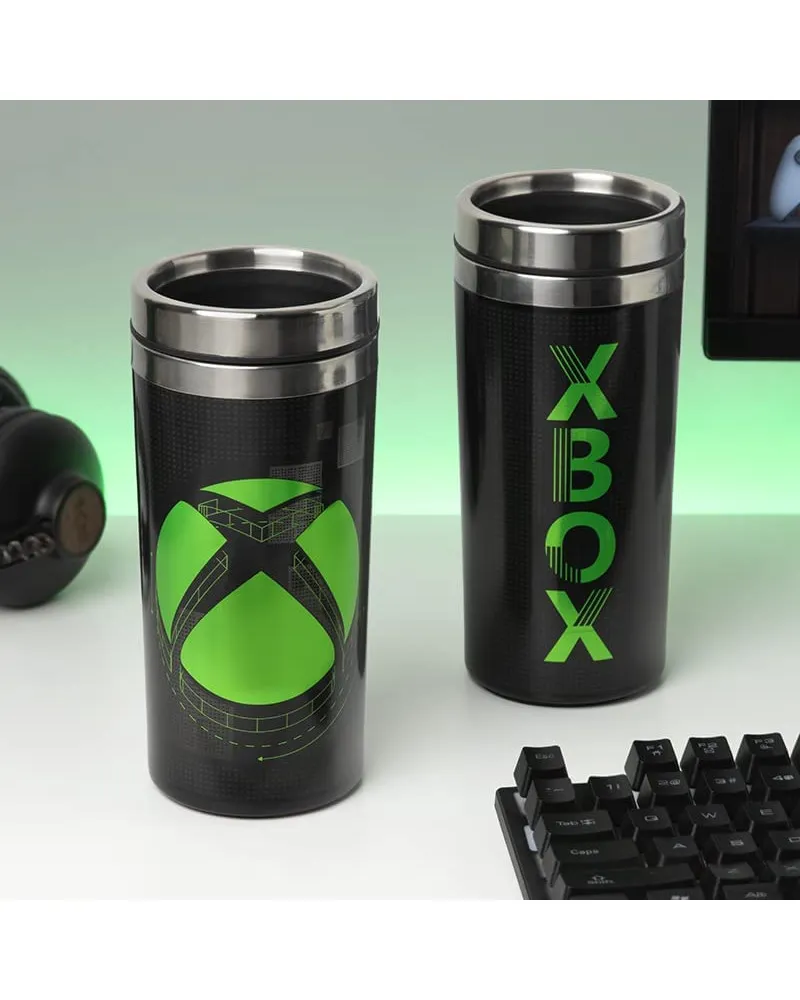 Putna čaša Paladone XBOX Logo - Metal Travel Mug 