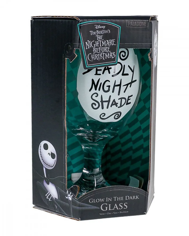 Čaša The Nightmare Before Christmas - Deadly Night Shade - Glow in the Dark Glass 