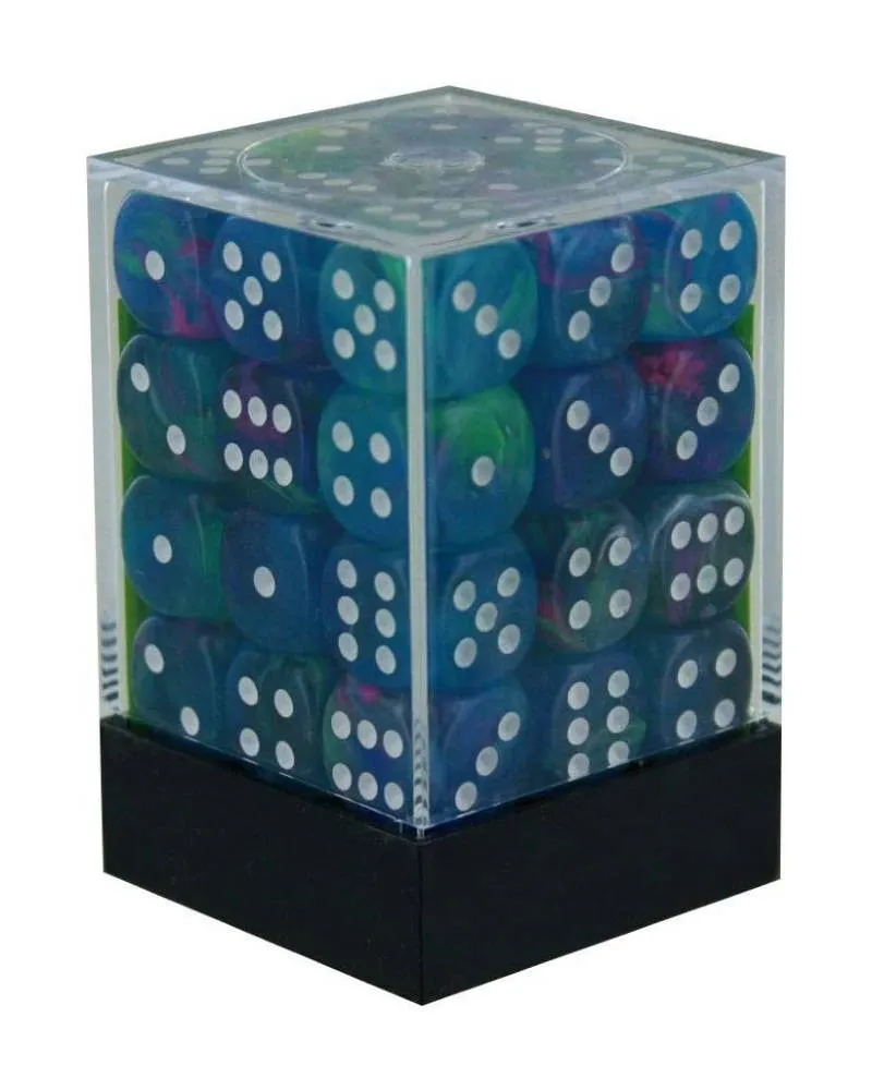 Kockice Chessex - Festive - Waterlily-White 12mm (36) 