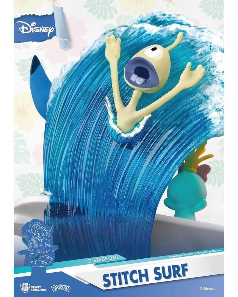 Diorama Lilo & Stitch - Stitch Surfing D-Stage PVC 