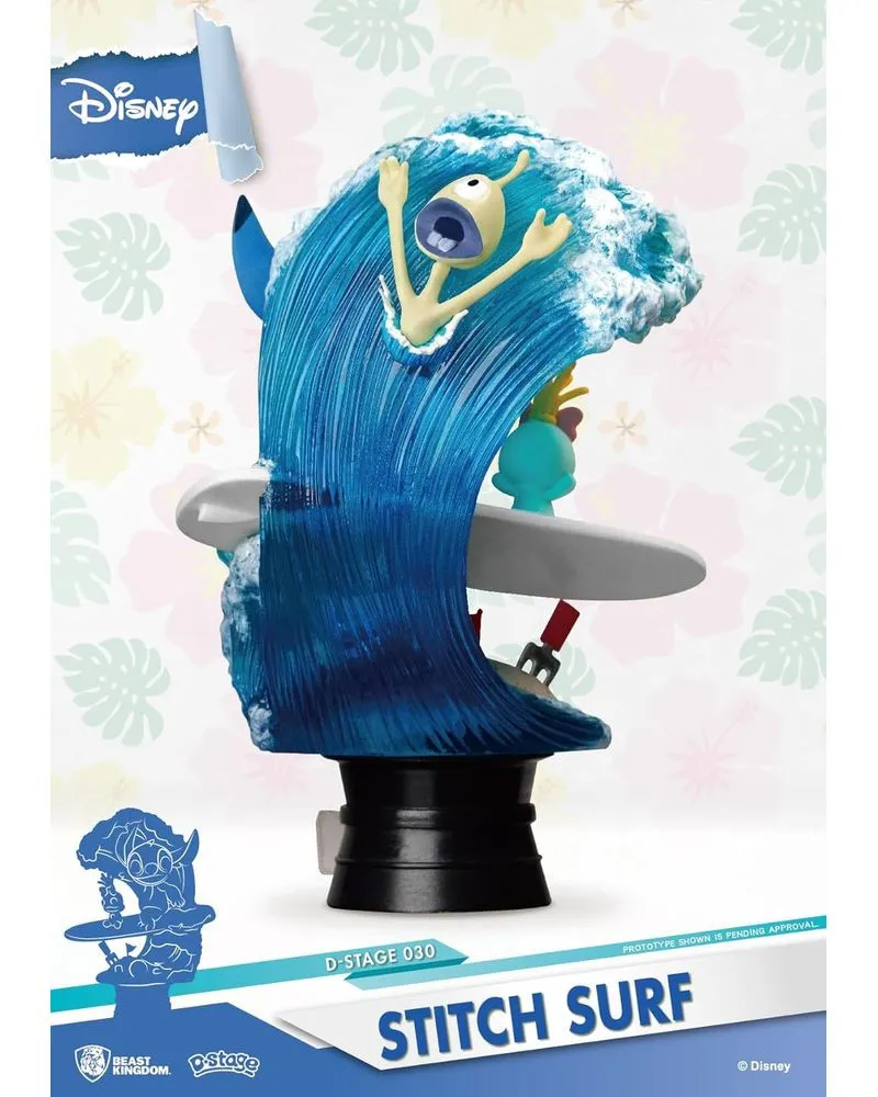 Diorama Lilo & Stitch - Stitch Surfing D-Stage PVC 