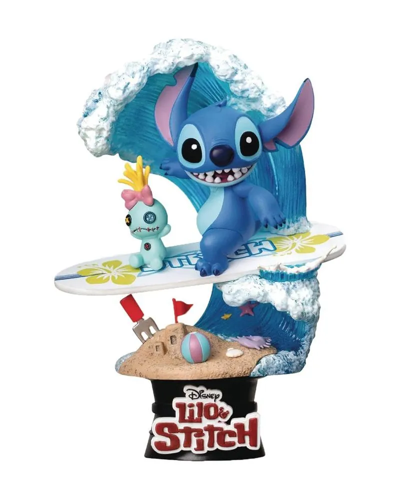 Diorama Lilo & Stitch - Stitch Surfing D-Stage PVC 