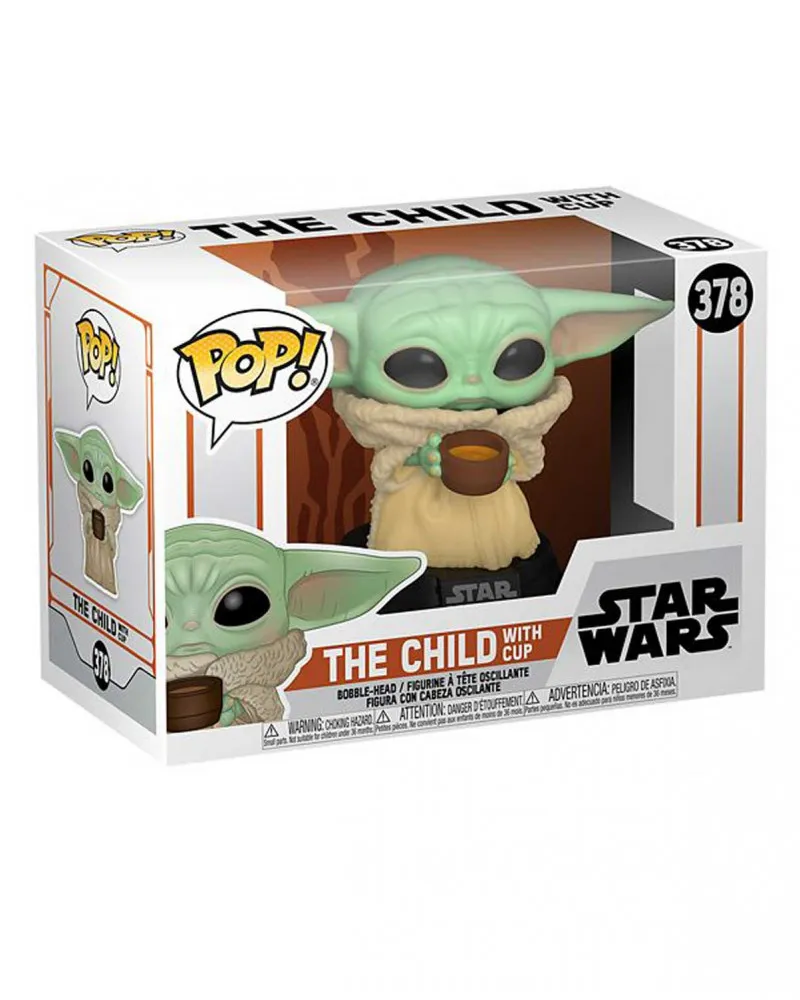 Bobble Figure Star Wars - The Mandalorian POP! - The Child with Cup 