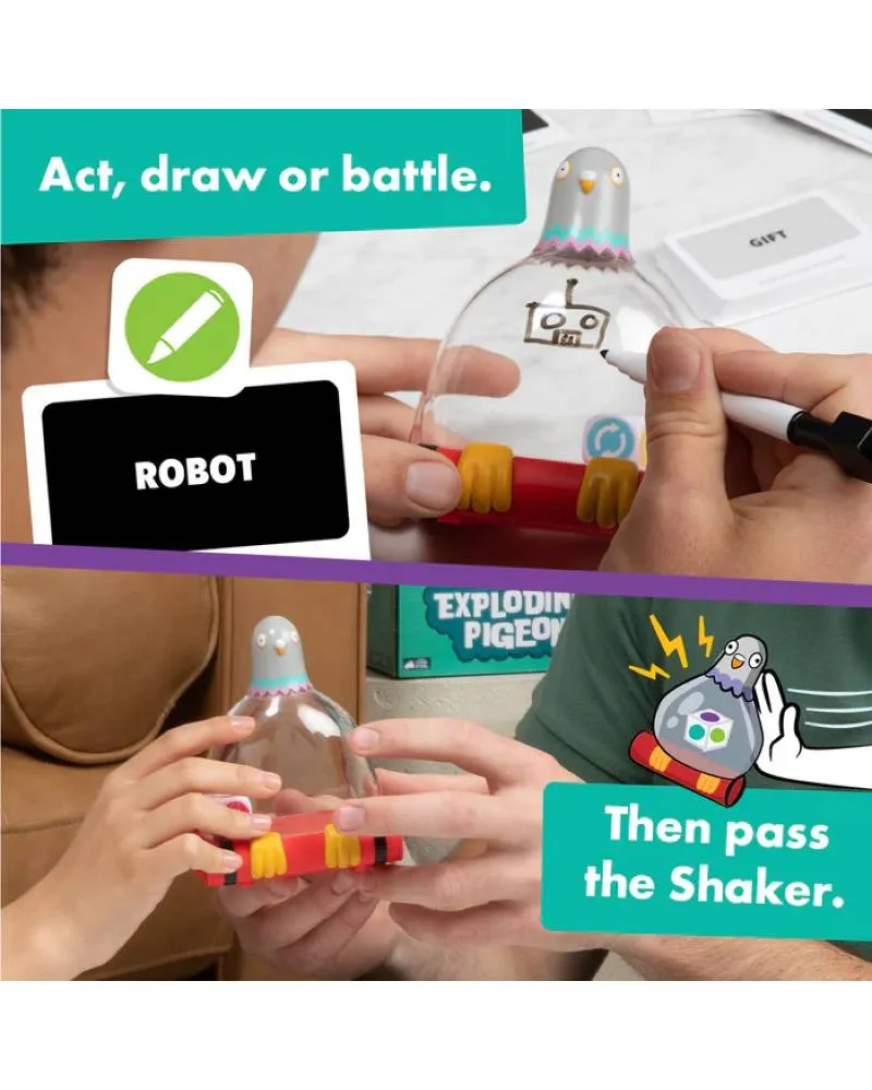 Društvena igra Exploding Kittens - Exploding Pigeons 