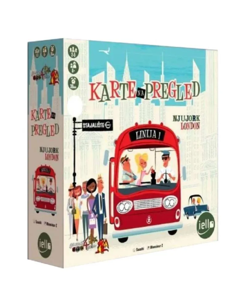 Društvena igra Karte Na Pregled - Njujork I London 