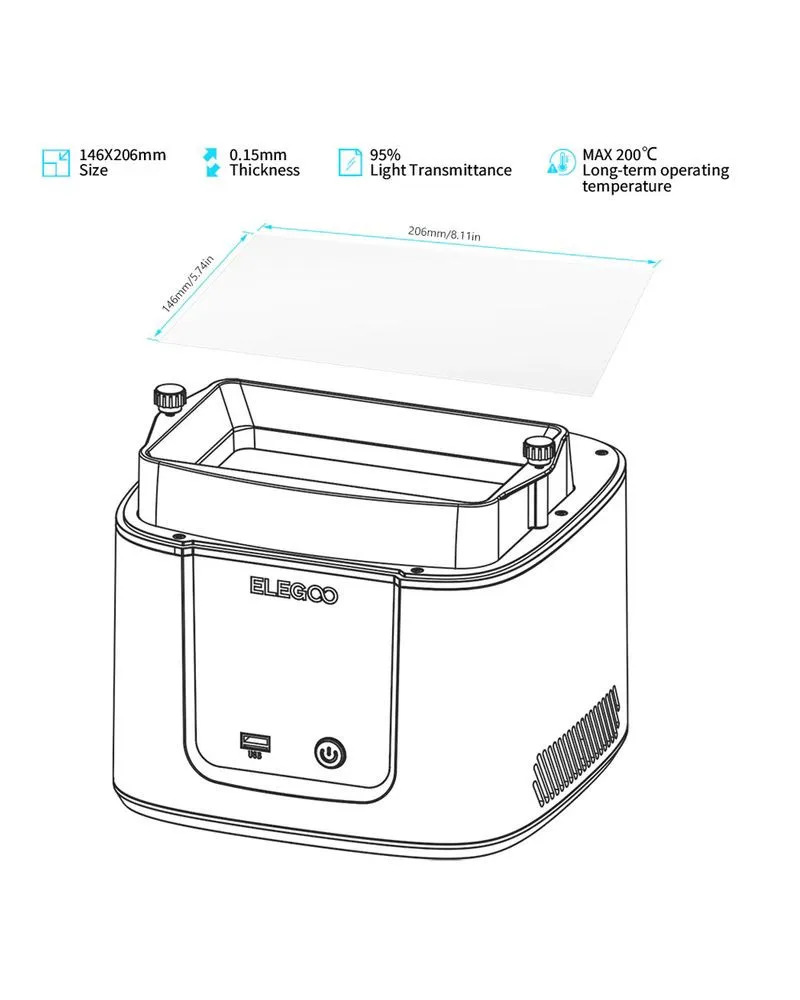 FEP Film Elegoo Mars 4/5 