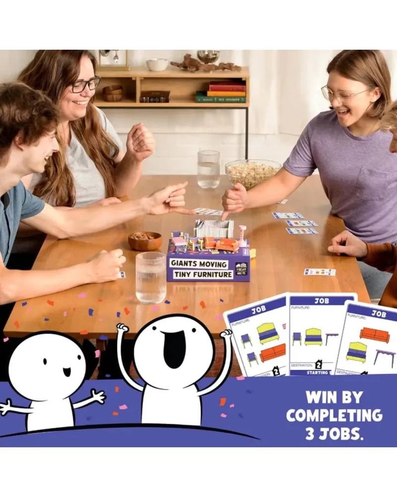 Društvena igra Giants Moving Tiny Furniture 
