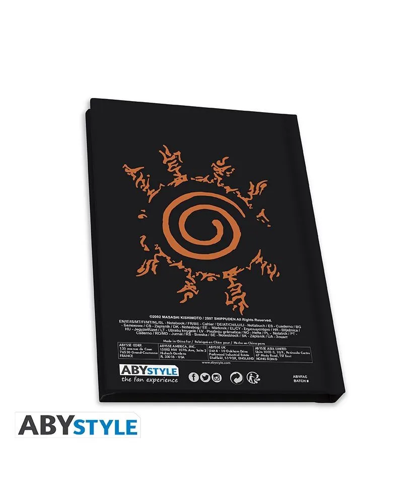Gift Set AbyStyle - Naruto Shippuden - Čaša, Bedž i Sveska 