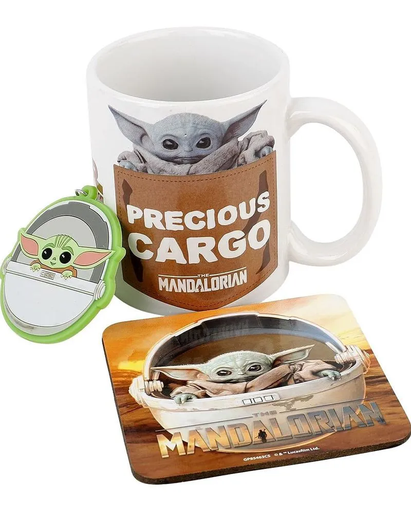 Gift Set - Star Wars The Mandalorian - The Child - Šolja, Podmetač & Privezak 