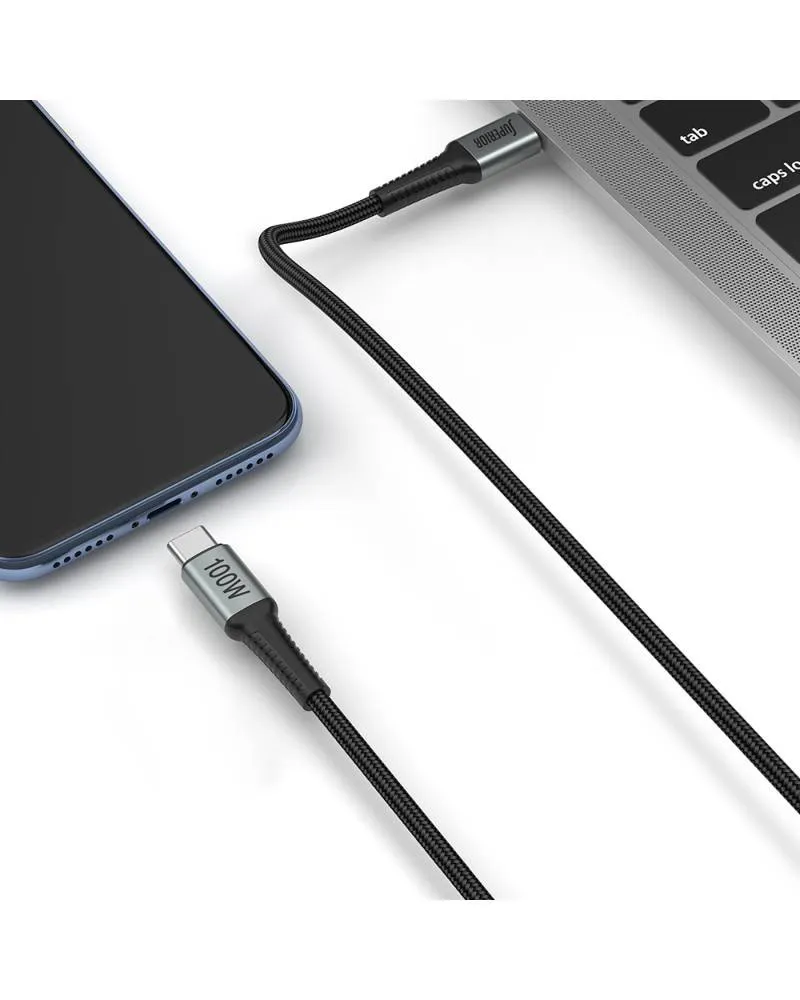 Kabl Superior SU-K103 USB-C 100W - Pleteni 1m - Grey 