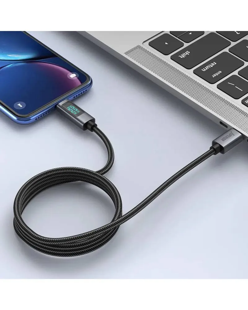 Kabl Superior SU-K107 USB-C 100W - Pleteni 1m - Black 