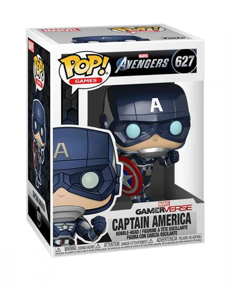 Bobble Figure Games - Avengers Gameverse POP! - Captain America ( Stark Tech Suit ) 