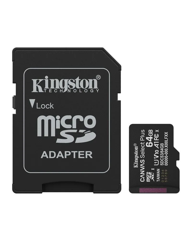 Kingston Memory Card Micro Canvas Select Plus G3 64GB 