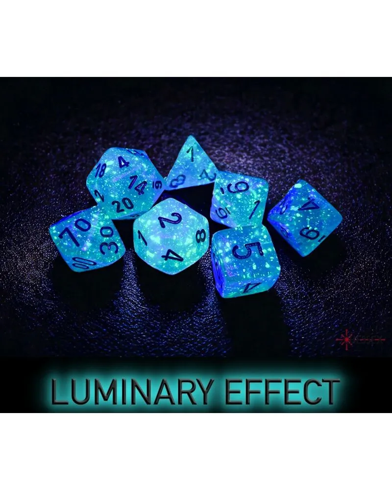 Kockice Chessex - Borealis- Light Green & gold - Role Playing 7 Dice Set