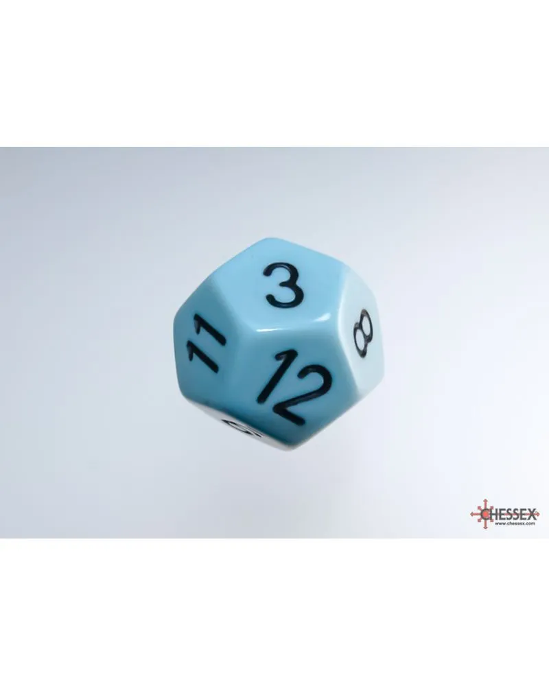 Kockice Chessex - Opaque - Polyhedral - Pastel Blue-Black (7) 