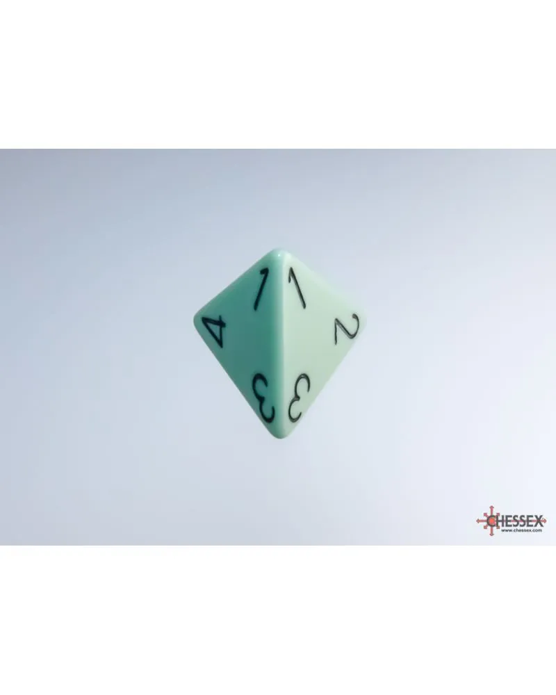 Kockice Chessex - Opaque - Polyhedral - Pastel Green-Black (7) 