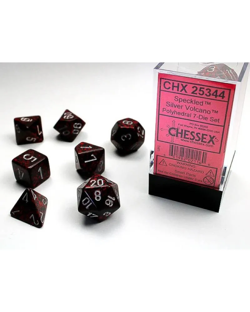Kockice Chessex - Polyhedral - Speckled - Silver Volcano(7) 