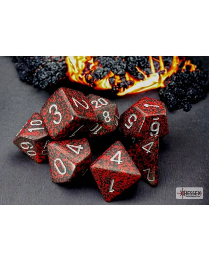 Kockice Chessex - Polyhedral - Speckled - Silver Volcano(7) 