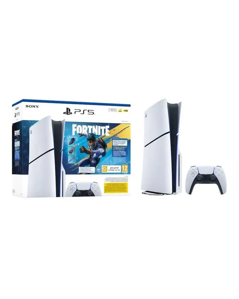 Konzola PlayStation 5 - 1TB Slim + PS5 Fortnite Flowering Chaos Bundle 