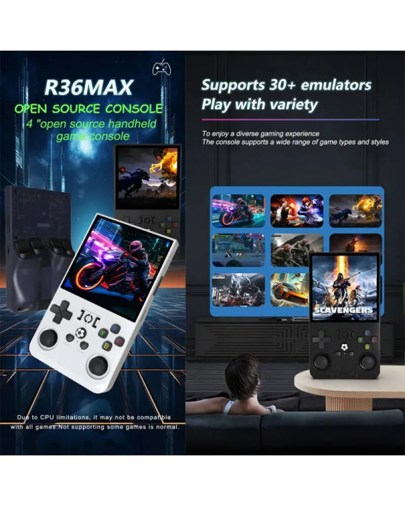 Konzola Retro R36 Max Console - White 