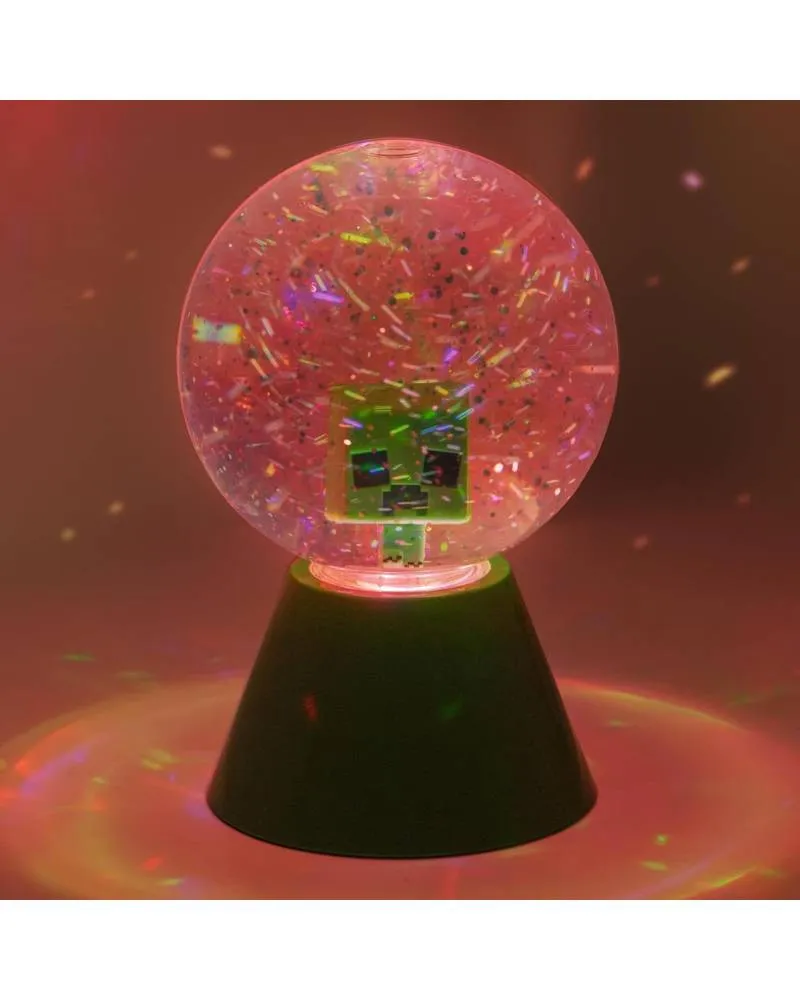 Lampa Snow Globe Paladone - Minecraft LED Glitter Ball 