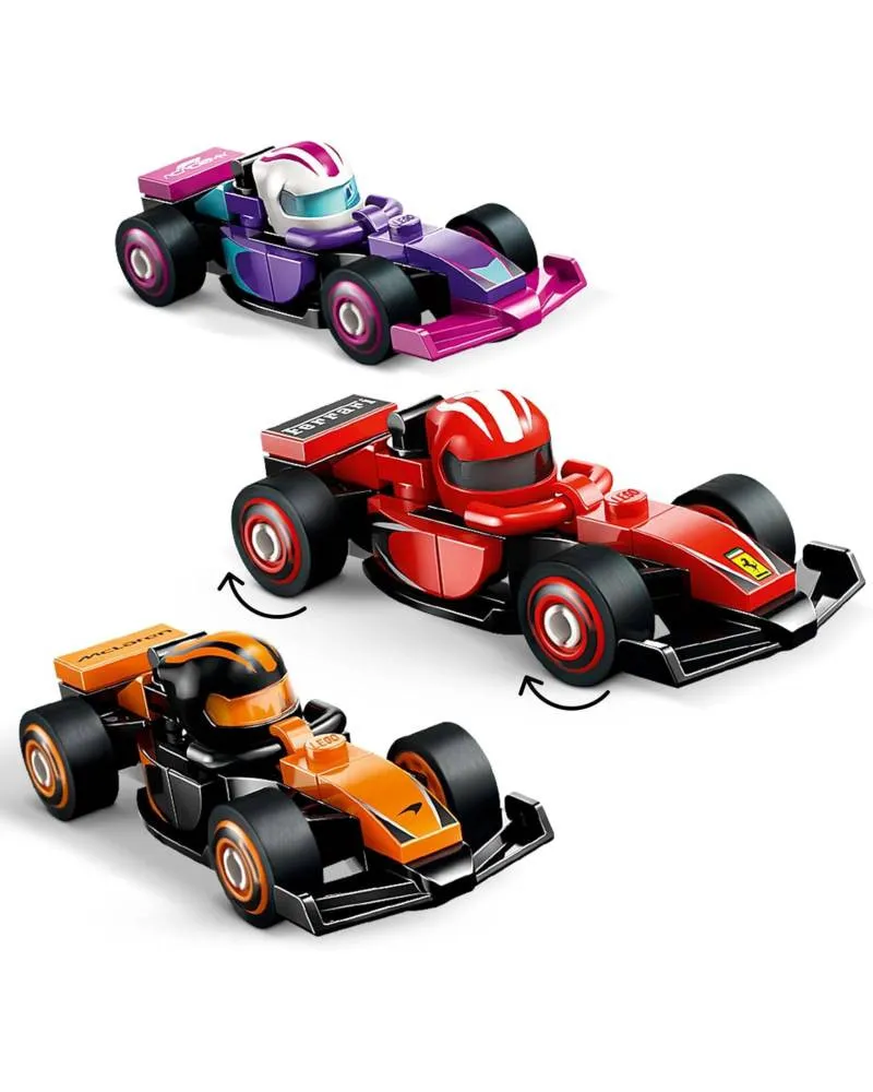 LEGO F1 Mini Figures - Collectible Race Cars 