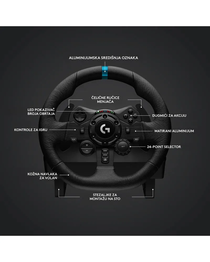 Volan Logitech G923 Trueforce Racing Wheel + Shifter 