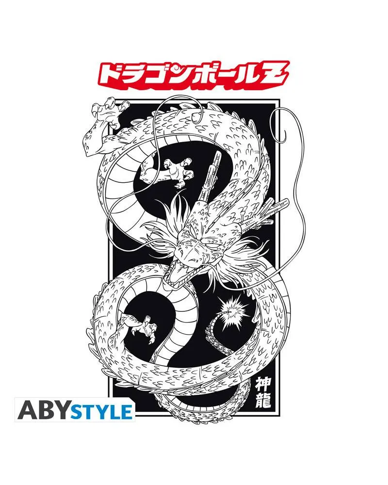 Majica AbyStyle Dragon Ball Z - Shenron N&B - L 