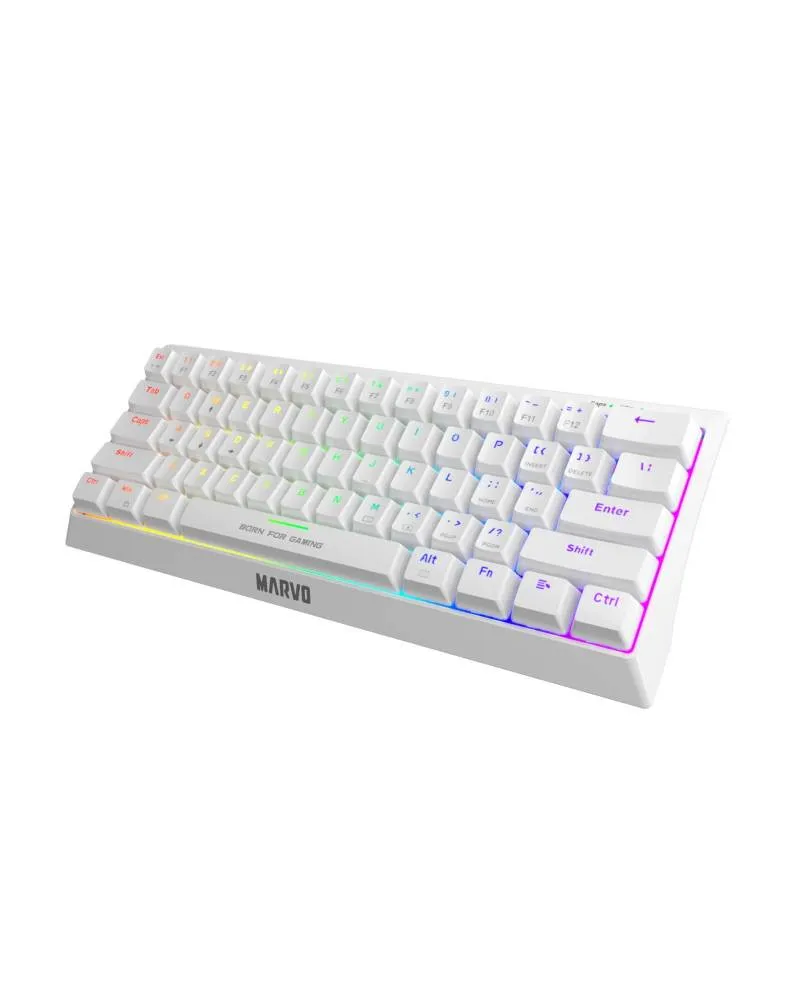 Tastatura Marvo Hecate 61R KG962G 60% Red Switch - White 