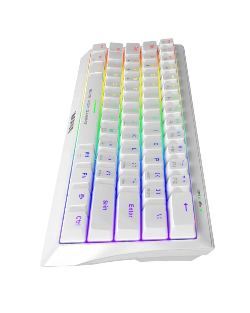 Tastatura Marvo Hecate 61R KG962G 60% Red Switch - White 