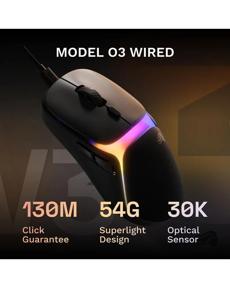 Miš Glorious Model O3 - Black 