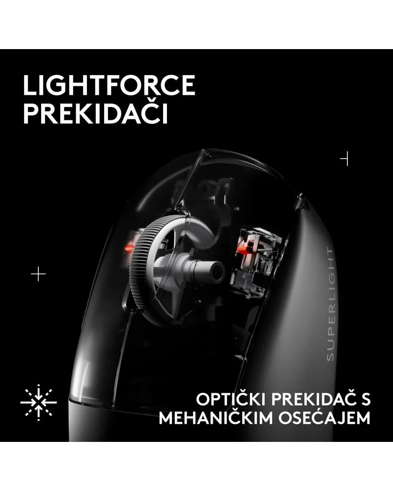 Miš Logitech G PRO X Superlight Wireless v2 SE - Black 