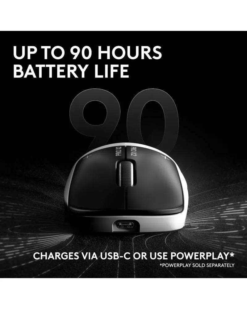 Logitech G PRO X2 SUPERSTRIKE Wireless Miš - Black 