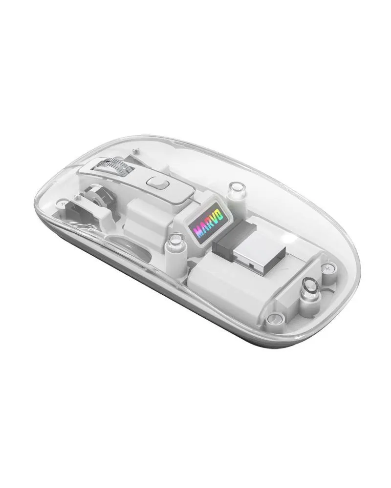 Miš Marvo Prism B10 M810W Wireless - Transparent White 
