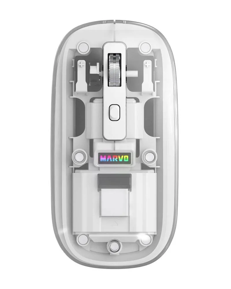Miš Marvo Prism B10 M810W Wireless - Transparent White 