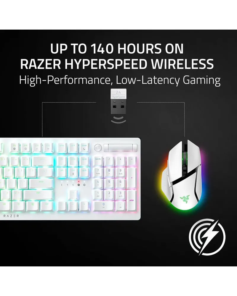 Miš Razer Basilisk V3 Pro 35K Wireless - White 