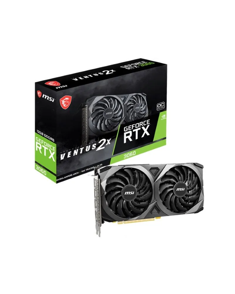 MSI Grafička karta nVidia GeForce RTX 3060 12GB 192bit RTX 3060 VENTUS 2X 12G OC LHR 