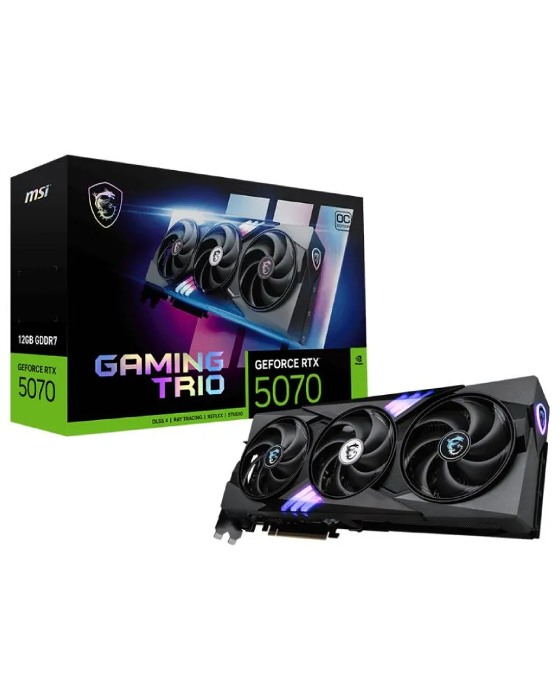 MSI Grafička karta nVidia RTX 5070 12G 192bit GeForce RTX 5070 12G GAMING TRIO OC 