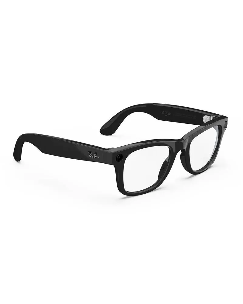 Naočare Ray Ban Meta Wayfarer - Shiny Black - Clear 