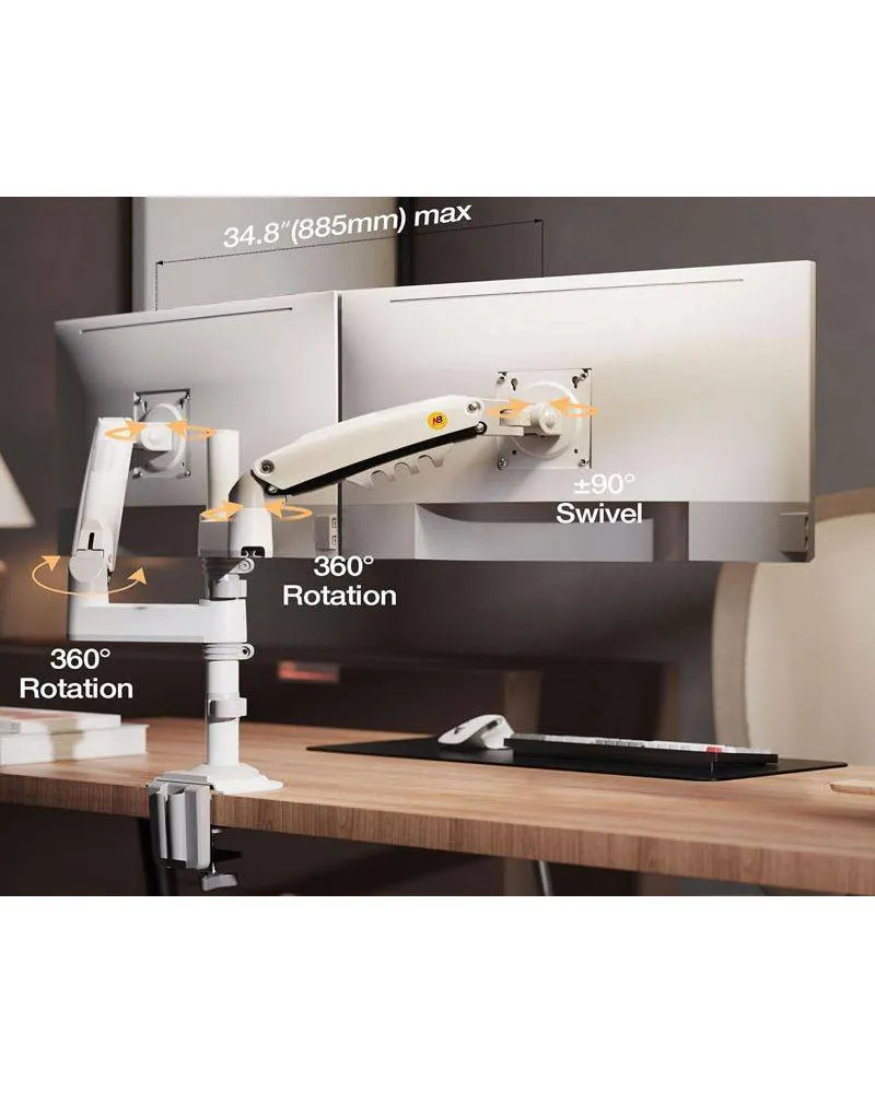 Nosač za monitor - North Bayou H180 - Beli 