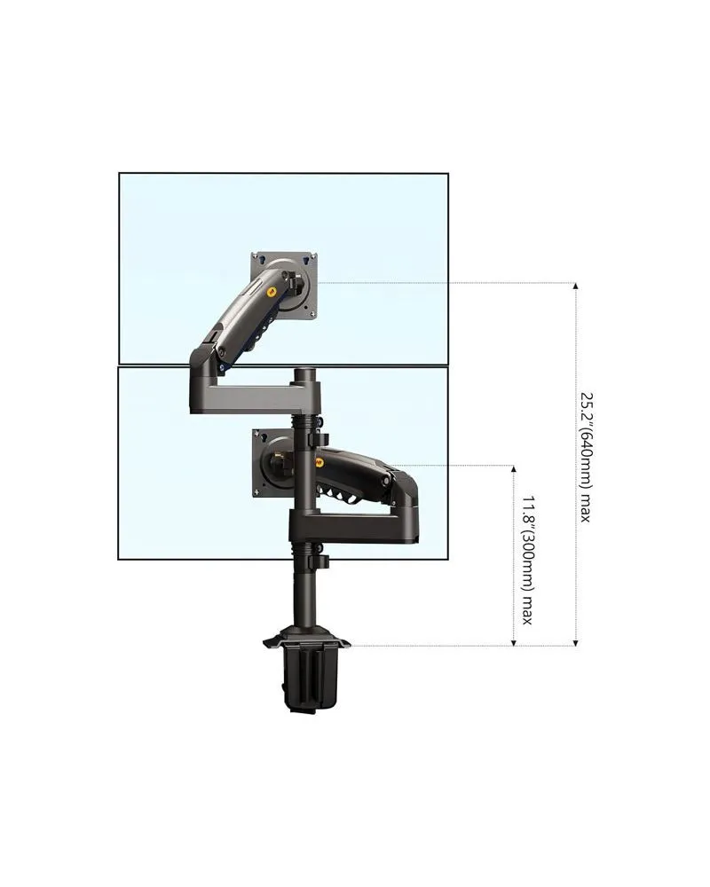 Nosač za monitor - North Bayou H180 - Crni 
