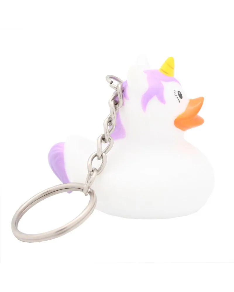 Privezak Lilalu Patkica - White Unicorn - Rubber Duck 